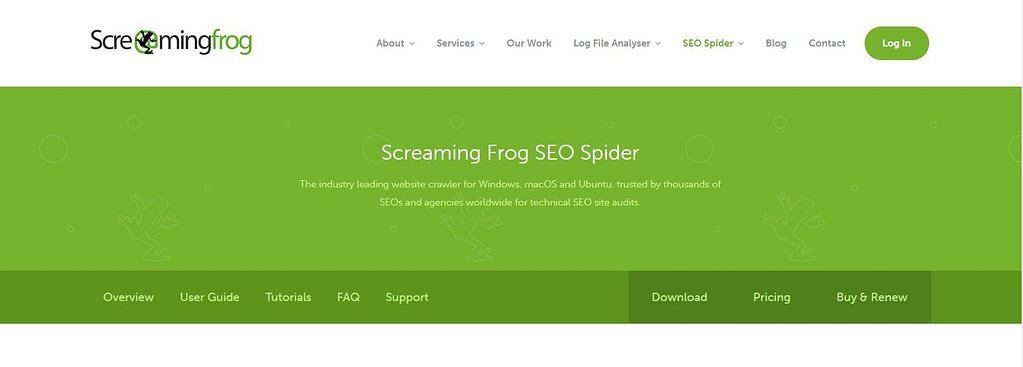 Screaming Frog - SEO Spider