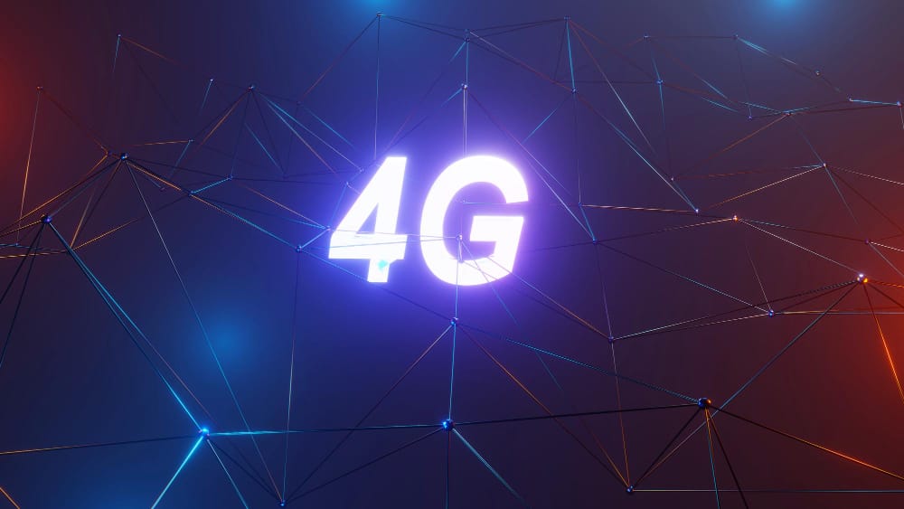 3d rendering 4g high speed connection internet background social network connection