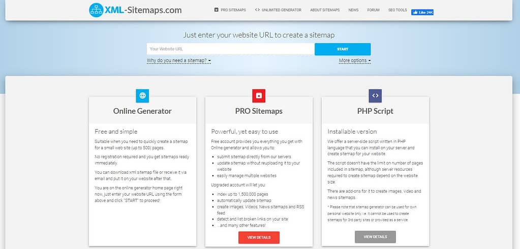 XML-Sitemaps Generator