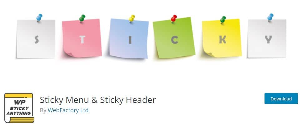 Sticky Menu & Sticky Header